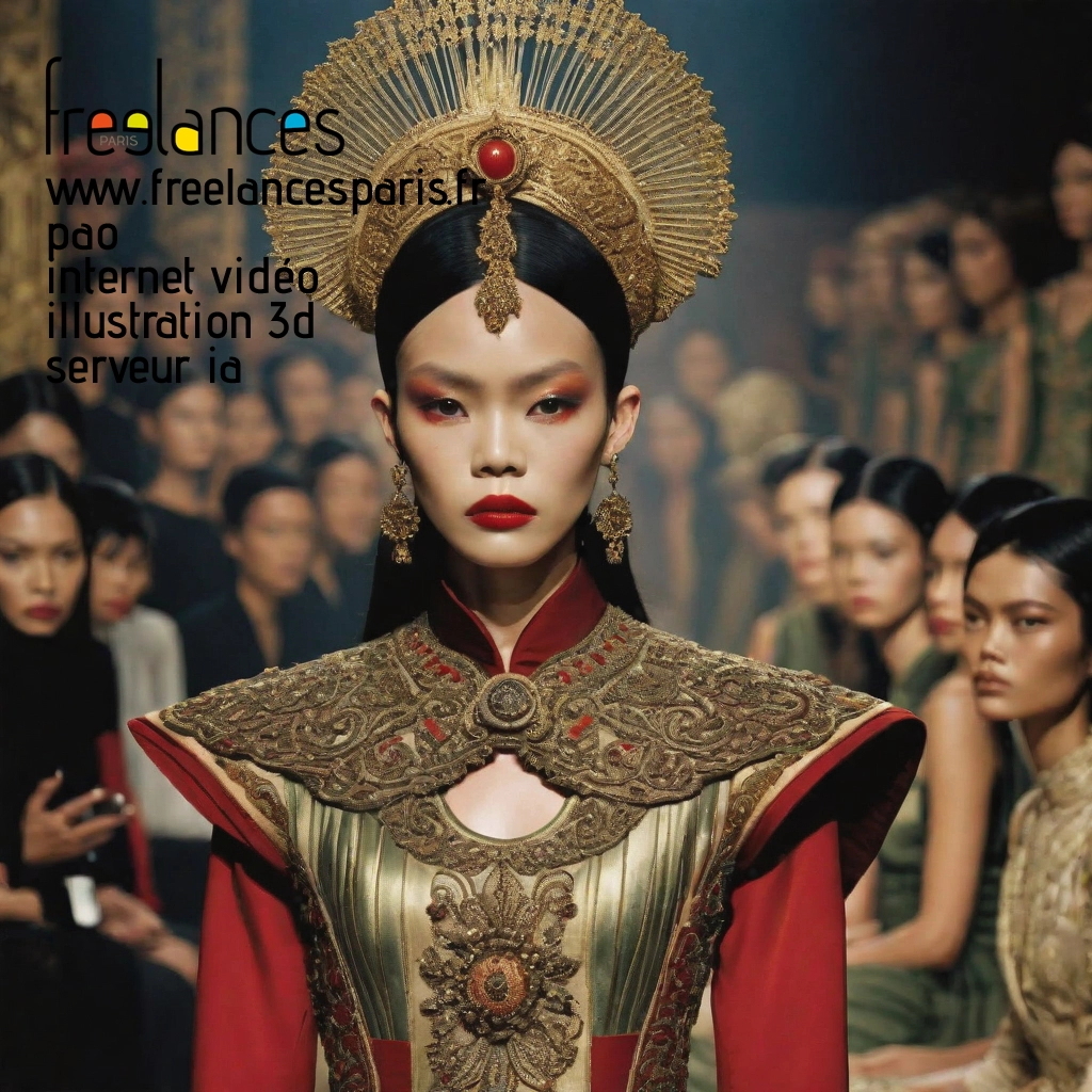 Pao mise en page internet vidéo illustration 3d serveur IA générative AI freelance paris studio de création magazines lddm67j0